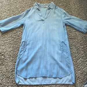 Light Chambray Shift Dress